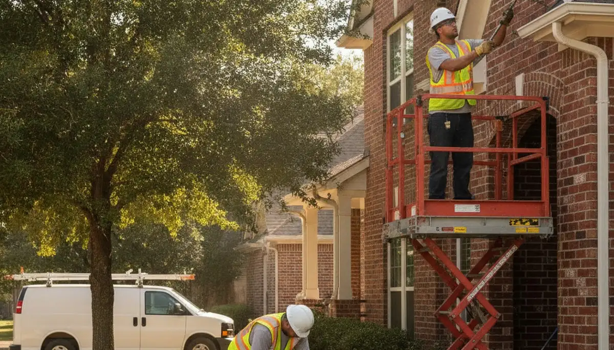 Plumber providing repair service in Arlington, TX for a local plumbing business