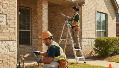 Plumber providing plumbing repair service in Arlington, TX for a local home or business