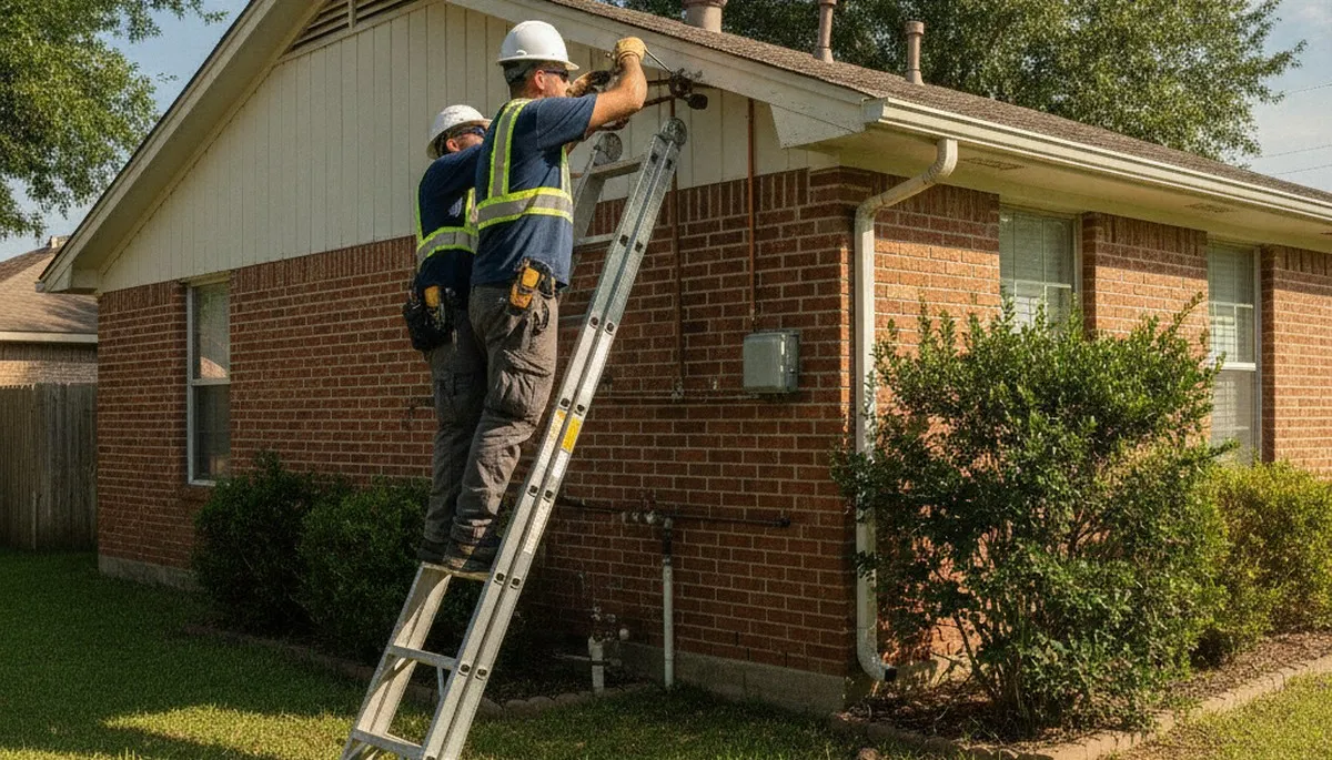 Arlington, TX plumbing repair service truck for residential and emergency pipe fixes