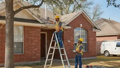 Plumber repairing a leak in Arlington, TX for plumbing repair service
