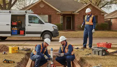 Plumber repairing a leak in Arlington, TX for reliable plumbing repair service