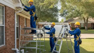Arlington, TX plumber repairing a leak with professional plumbing tools on site