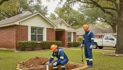 Arlington, TX plumbing repair service van for residential and commercial emergency repairs
