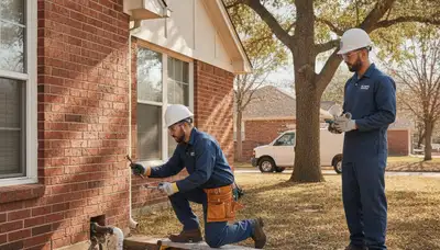 Plumber repairing a pipe in Arlington, TX for professional plumbing repair service