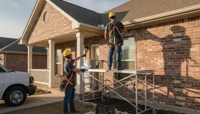 Plumber repairing a pipe in Arlington, TX for plumbing repair service
