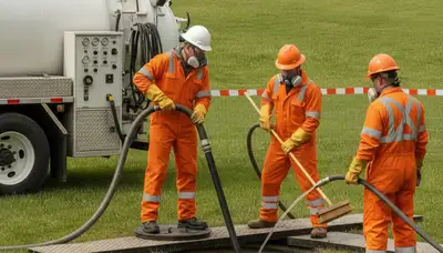 Septic tank cleaning service in Arlington, TX for residential plumbing maintenance