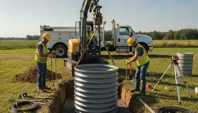 Septic tank installation in Arlington, TX by On Call Plumbers for residential plumbing service