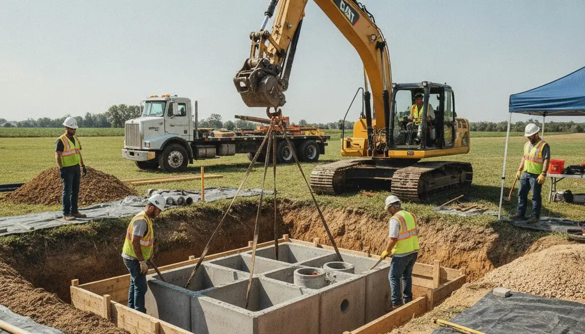 Septic tank installation for Arlington, TX homes by On Call Plumbers