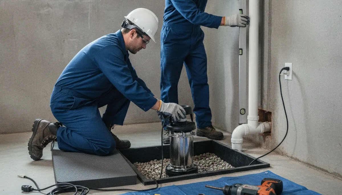 Sump pump installation service for Arlington, TX homes by On Call Plumbers