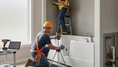 Walk-in tub installation for Arlington, TX homes by On Call Plumbers